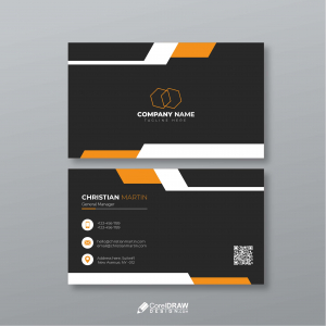 Simple Abstract Elegant  Corporate Business Card Template