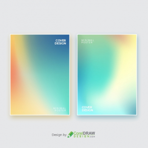 Colorful modern gradient covers template set Free CDR Vector