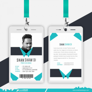 Professional Id Card Design Template Download Free CDR File Vector