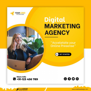 Corporate Digital Marketing Agency Social Media Post