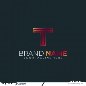 Branding T Logo Free Vector Design