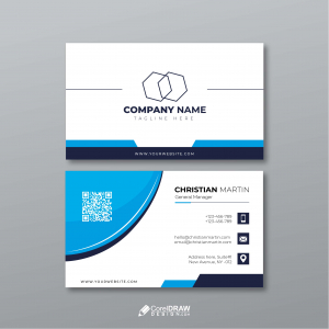 Abstract Professional Elegant Business Card Vector