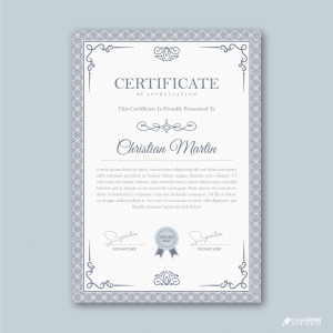 Elegant Traditional Corporate Certificate Vector