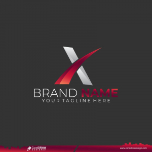 X Logo Free Vector Design CDR