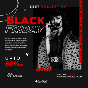 Professional Abstract Black Friday Sale Banner Template