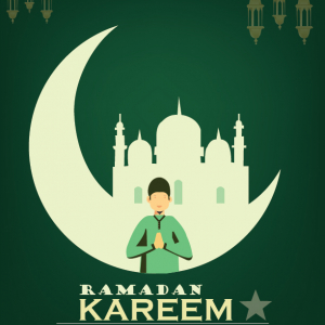 Ramadan Kareem Flat Vector Illustration Free-01