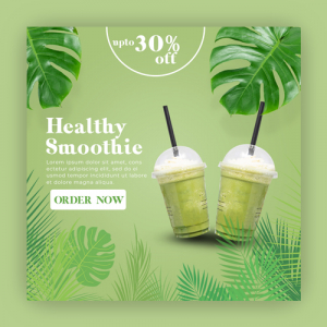 healthy smoothie banner 