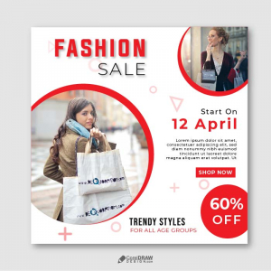 Corporate Trendy Styles Sale Poster Template