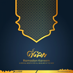 Beautiful Ramadan Kareem Islamic Greeting Card Mandala Premium CDR 