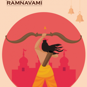 Ram-Navami Wishes Poster Illustration Vector Free