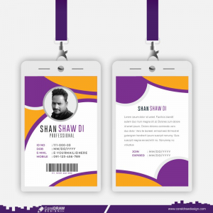 Abstract Id Cards Concept Free CDR 