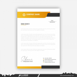 Letter Head Business Concept Style Modern Templates CDR