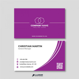 Minimal  Elegant Corporate Business Card Vector Template