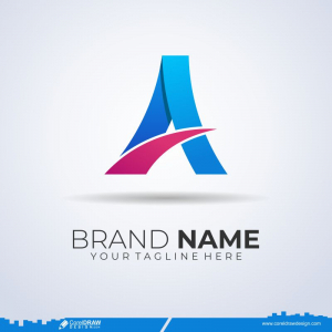 Gradient Abstract Logo Free Vector