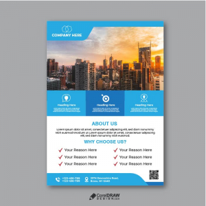 Corporate Professional Flyer Vector Template