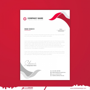 Letter Head Corporate Business Template Design Vector CDR