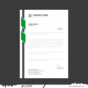 Letter Head Corporate Business Template Design CDR