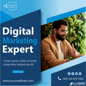 Digital Marketing Business Template Banner Free Vector
