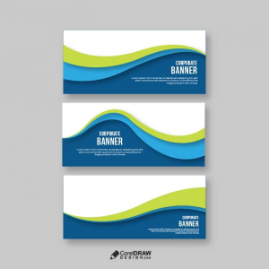 Corporate Abstract Banner Vector Template