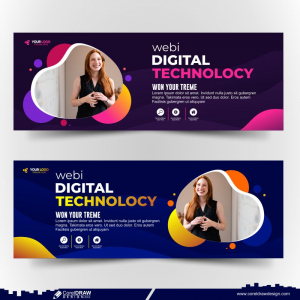 Web Colorfull Business Banner Template Premium CDR