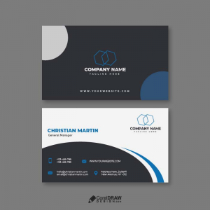 Abstract Minimal Corporate Business Card Vector