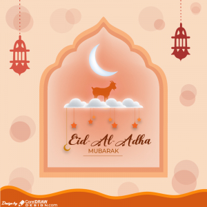 Eid-Al-Adha  Islamic Festival   Illustration Free Vector