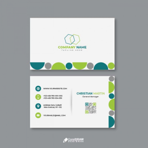 Corporate Minimal Business Card Vector