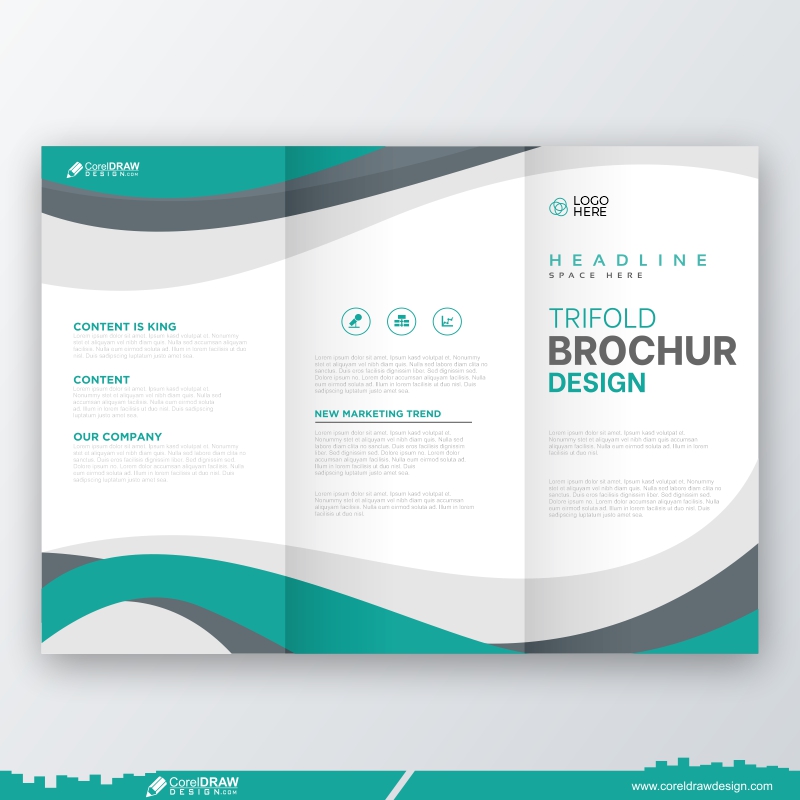 Creative Business Trifold Brochure Template Design Free
