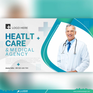 Healthcare Medical Banner Promotion Template Premium CDR