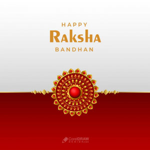 Beautiful Indian Raksha Bandhan Festival Rakhi Vector