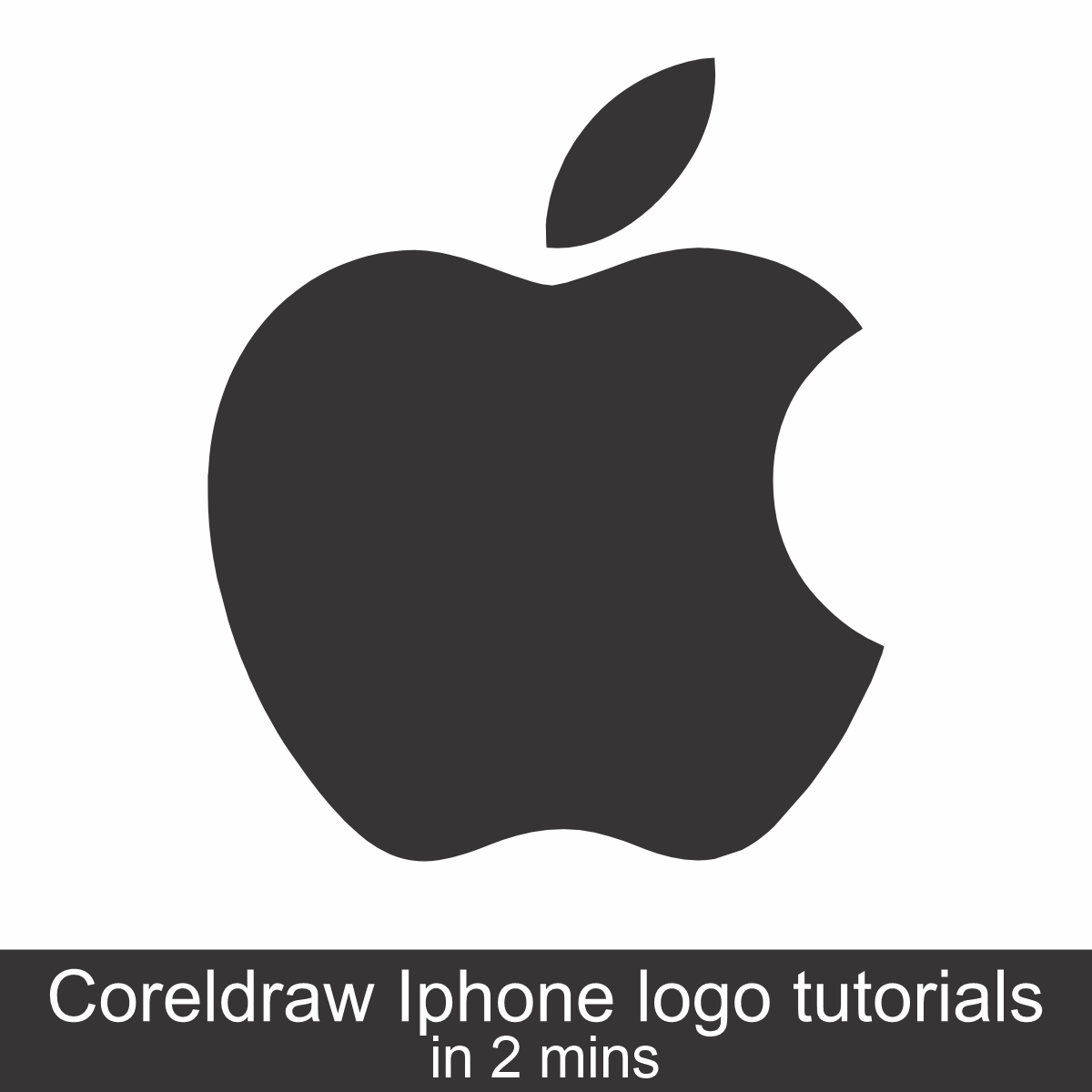 Corel Draw पर IPhone Apple का logo Design कैसे बनाते हैं? || How to create IPhone logo in Coreldraw.