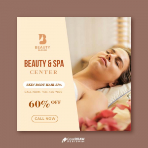 Abstract Minimal Beauty And Spa Social Media Story Poster Template Vector