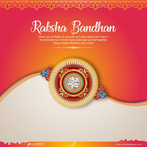 Happy Raksha Bandhan Greeting Card Design 2022 Free CDR Vector