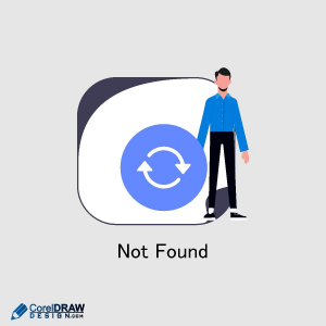Not Found logo icon image in vector