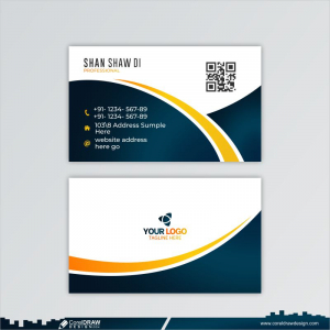 Download Professional Business Card Template Free CDR