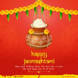 Happy Janmashtami Festival Poster Design Premium Image Download Free CDR