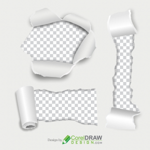 Torn paper realistic transparent set, ripped torn Images, Free Download, Vector Files, Free CDR, PNG- Coreldrawdesign