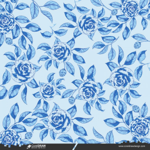 Hand Drawn Floral Background Free Download CDR