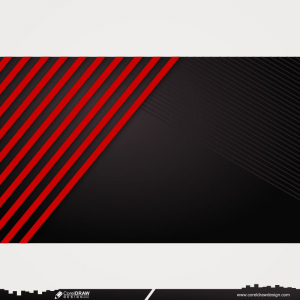 Abstract Banner Web Red And Black Geometric Overlapping Background CDR