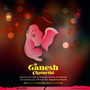 Ganesh Chaturthi Ganesha Face Traditional Festival Background Free Download Greeting Cards CDR