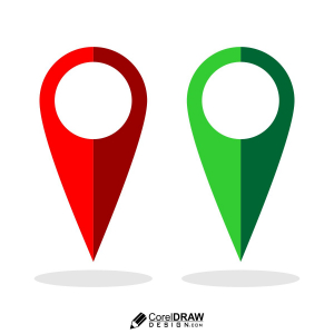 location icon vector free design