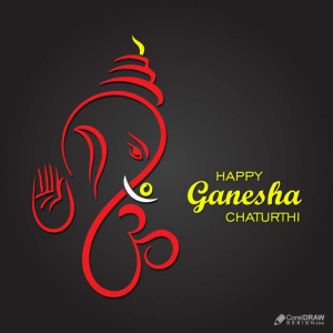 Beautiful Indian Festival Ganesha Chaturthi Vector social media poster