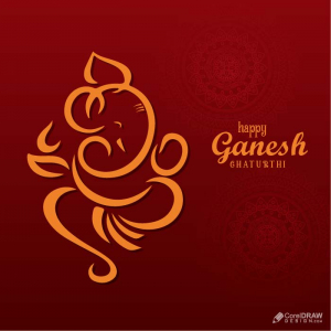 Beautiful Indian Royal Festival Ganesha Chaturthi Vector social media banner