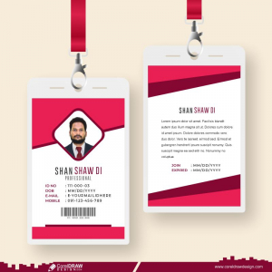 Branding Id Cards Template With Photo