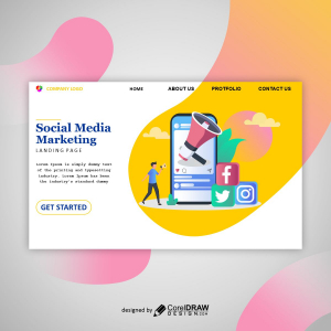 social media marketing poster image vector free design