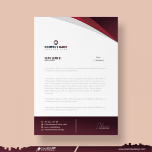 Corporate Simple Letterhead 2022 Template With Logo Design CDR