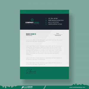 Corporate Simple Letterhead 2022 Template With Logo Design Free CDR