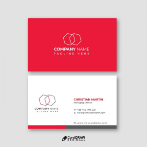 Abstract Minimal Premium Corporate Business Card Vector
