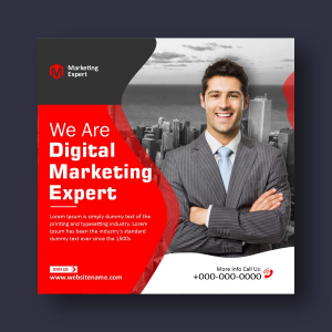 Digital Marketing poster design vector free image