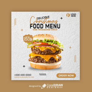 Food Menu poster vector design free image